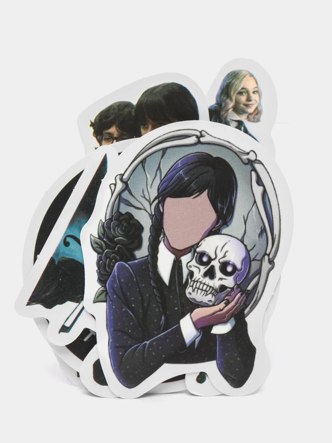 Стикеры "wednesday addams (Уэнздей, Венсдей) ", 5 штук, случайные