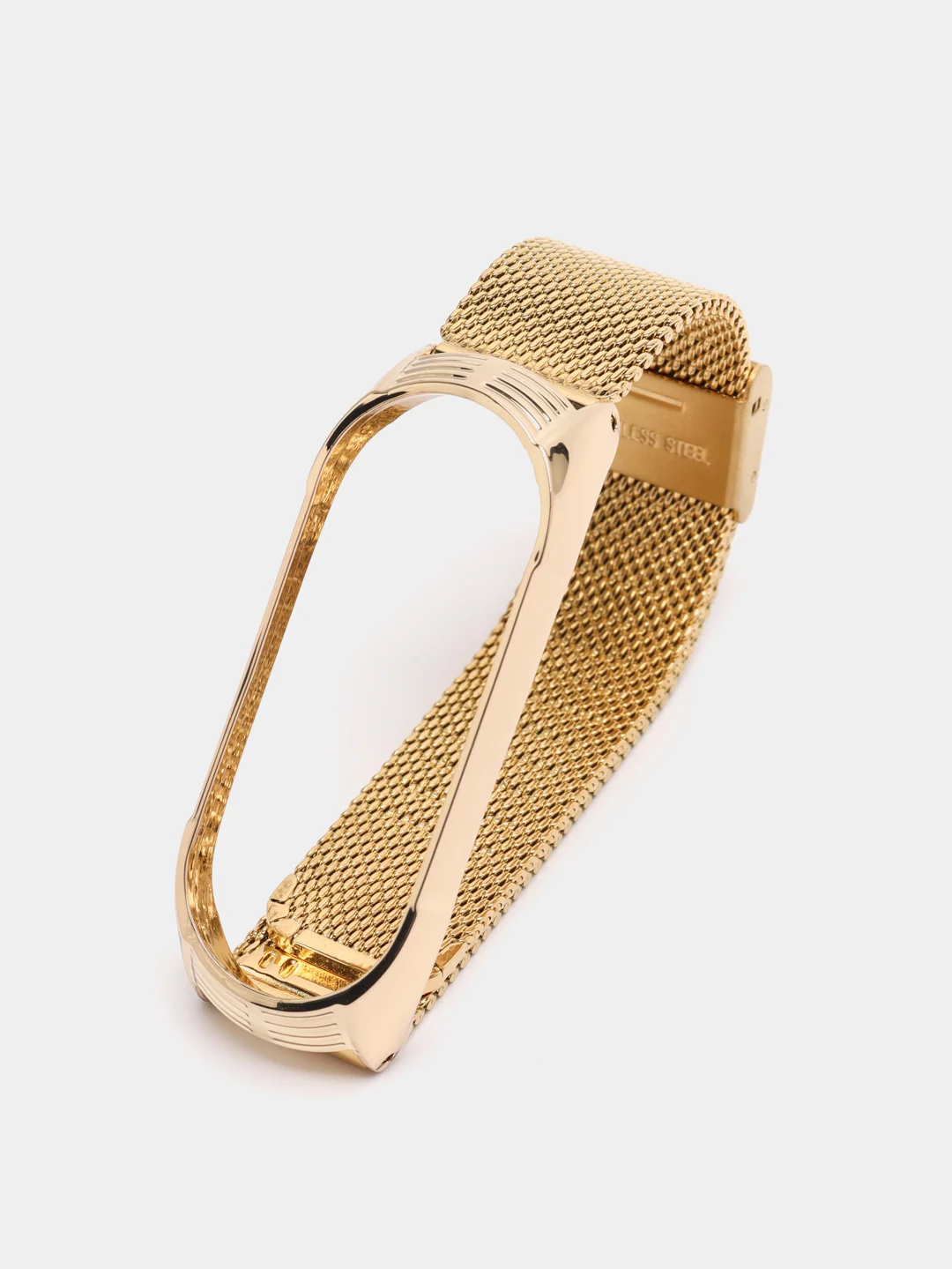 Желтый ремешок для Xiaomi Mi band 3, 4, 5, 6, металлический стальной фитнес браслет