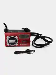 Красный радио с фонарем и mp3 плеером WAXIBA XB-322 AM/FM, USB, SD радиоприемник