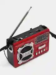 Красный радио с фонарем и mp3 плеером WAXIBA XB-322 AM/FM, USB, SD радиоприемник