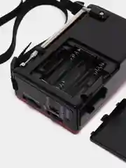 Красный радио с фонарем и mp3 плеером WAXIBA XB-322 AM/FM, USB, SD радиоприемник