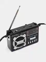 Черный радио с фонарем и mp3 плеером WAXIBA XB-322 AM/FM, USB, SD радиоприемник