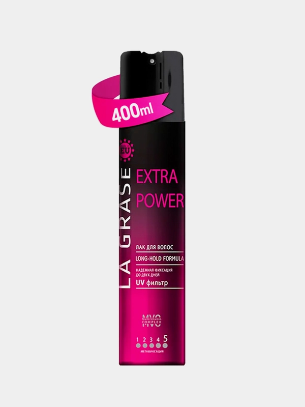 La Grase Лак для волос Extra Power 400мл