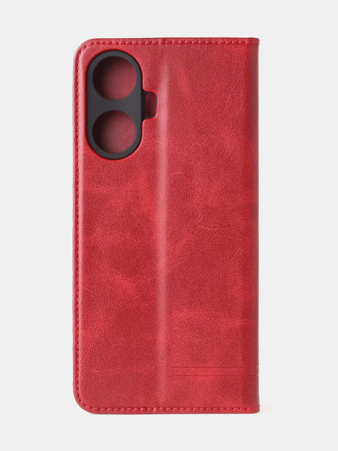 Красный чехол-книжка GQ для Realme C55 из высококачественной искусственной кожи