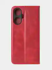 Красный чехол-книжка GQ для Realme C55 из высококачественной искусственной кожи
