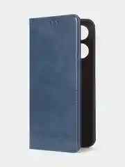 Синий чехол-книжка GQ для Realme C55 из высококачественной искусственной кожи
