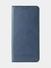 Синий чехол-книжка GQ для Realme C55 из высококачественной искусственной кожи