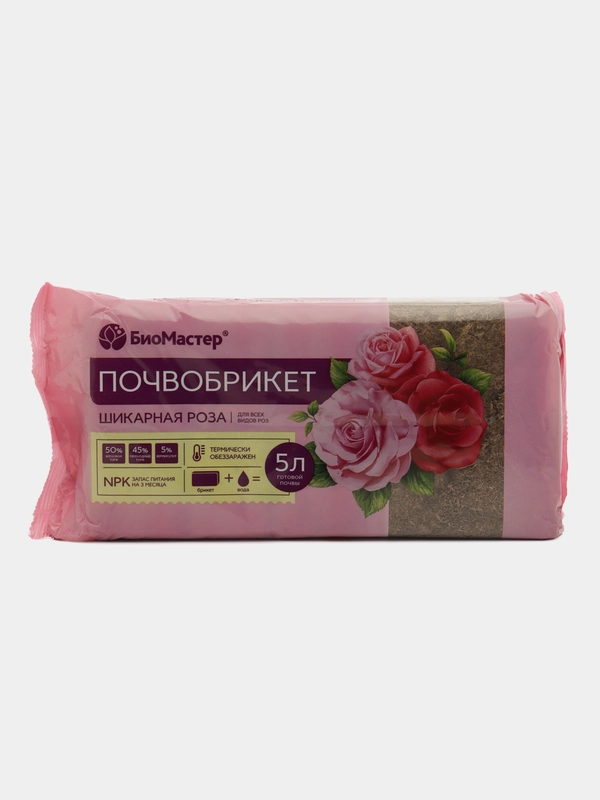 Почвобрикет "Шикарная роза", 5 л