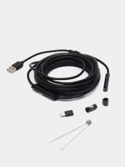 USB Эндоскоп для смартфона Android и ПК Гибкий Светодиодный