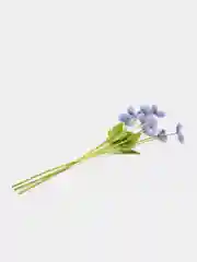 Голубой искусственные цветы маки, ветка мака 1шт, 3шт