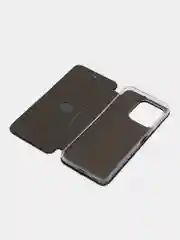 Серебряный чехол-книжка для Huawei Honor X8a (Хуавей Хонор Х8а)