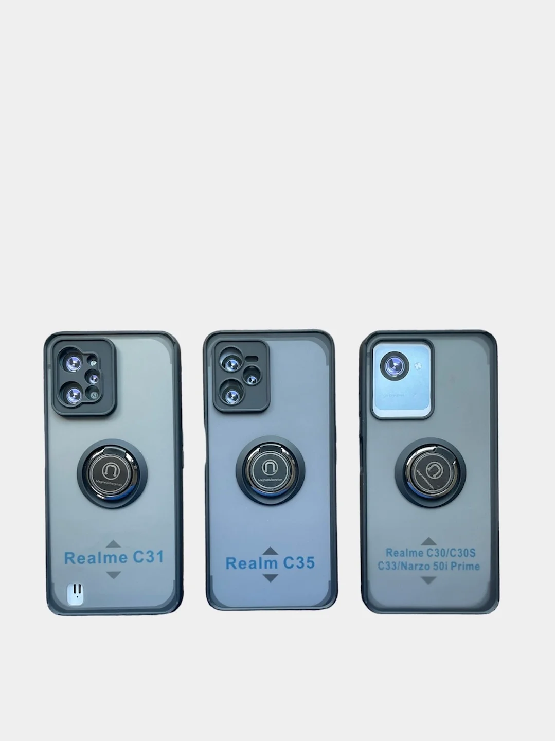 Противоударный чехол с кольцом для Realme Note 50,  C51, C53, C55, 10 4G, C33, C31, C35