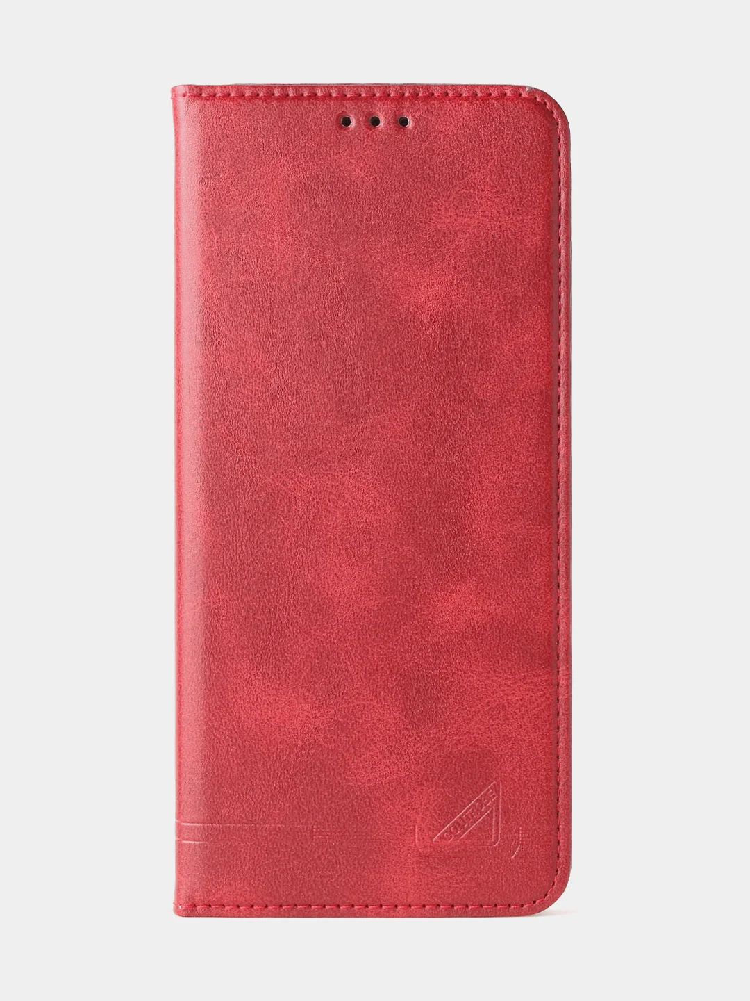 Красный чехол-книжка GQ для Redmi 10C / Poco C40 из высококачественной искусственной кожи