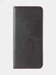 Черный чехол-книжка GQ для Redmi 10C / Poco C40 из высококачественной искусственной кожи