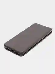 Серебряный чехол-книжка для Infinix Smart 6 Plus, Инфиникс Смарт 6 Плюс