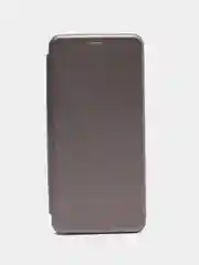 Серебряный чехол-книжка для Infinix Smart 6 Plus, Инфиникс Смарт 6 Плюс