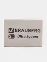 Ластик, резинка стирательная для карандаша Brauberg белый, натуральный каучук, 228707