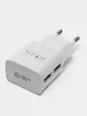 Зарядное устройство сетевое (220 В) Red Line Nt-2a кабель microUSB 1 м, 2 порта Usb 453424