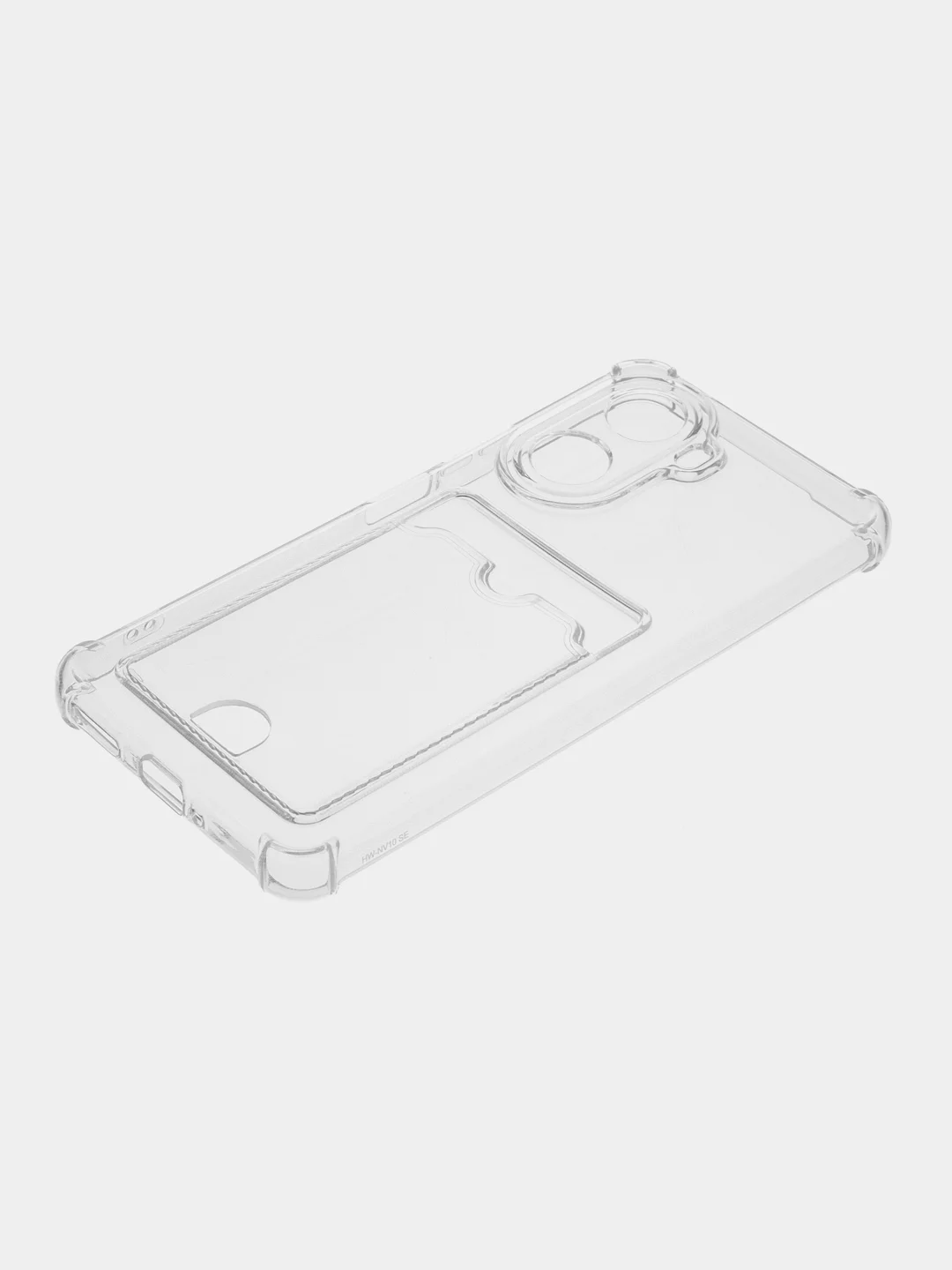 Прозрачный чехол для Huawei Nova 10 SE / Хуавей Нова 10 СЕ, прозрачный, с карманом для карты