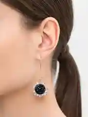 Золотой длинные серьги "Солнце" серьги со стразами, серьги цветы