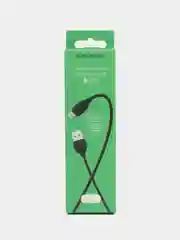 Черный кабель для зарядки и передачи данных Micro USB