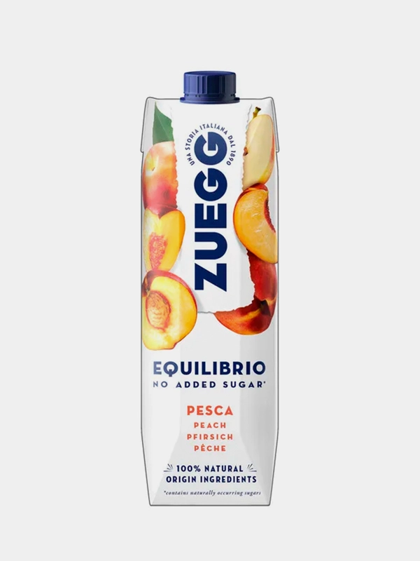Сокосодержащий напиток Zuegg Персик, без сахара, 1 л