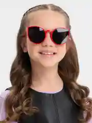 Красный детские солнцезащитные очки для девочек 3-7 лет