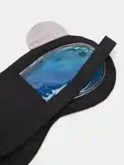 Серый металлик маска для сна, с охлаждающим гелем