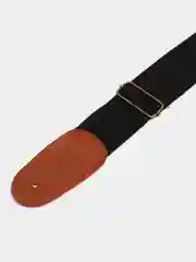Черный ремень для гитары тканевый
