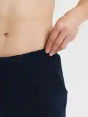 Синий мужские шорты с карманами, хлопок