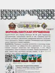Семена Морковь "Нантская улучшенная"