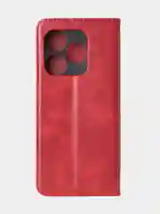 Красный чехол-книжка GQ для Tecno Spark 10 / Tecno Spark 10C из искусственной кожи