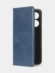 Синий чехол-книжка GQ для Tecno Spark 10 / Tecno Spark 10C из искусственной кожи