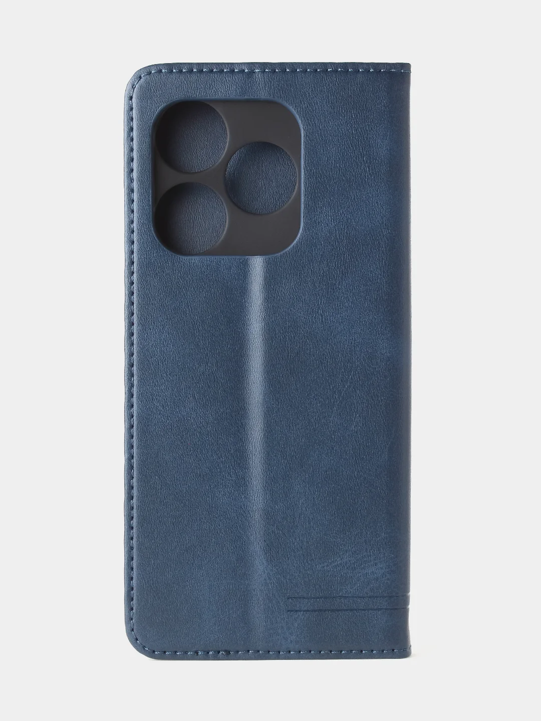Синий чехол-книжка GQ для Tecno Spark 10 / Tecno Spark 10C из искусственной кожи