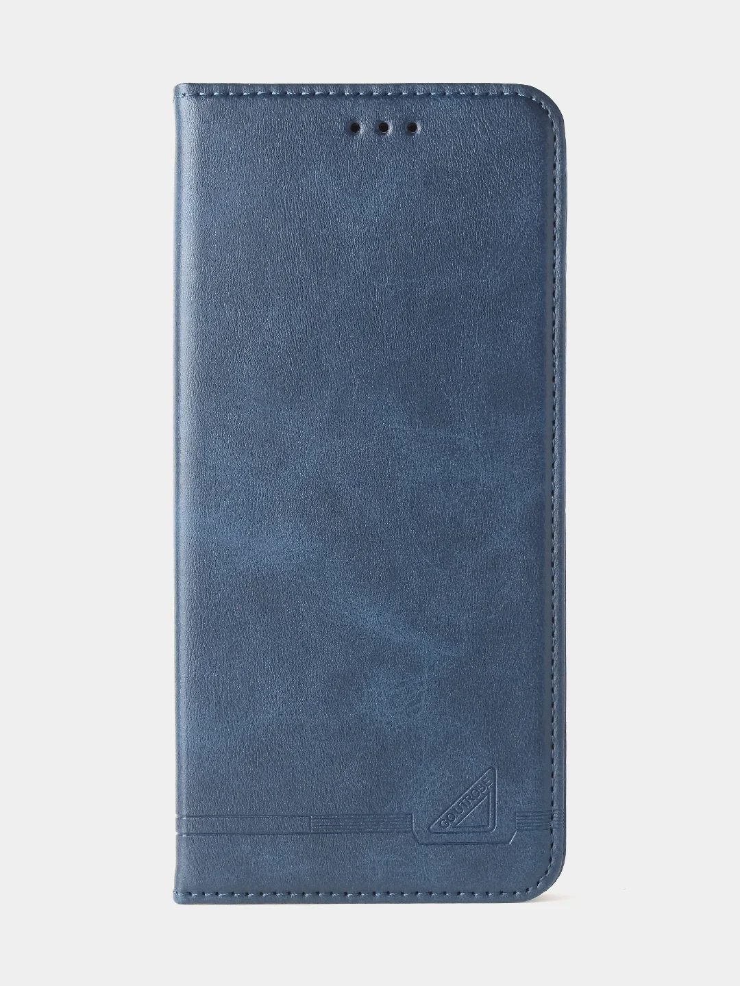 Синий чехол-книжка GQ для Tecno Spark 10 / Tecno Spark 10C из искусственной кожи