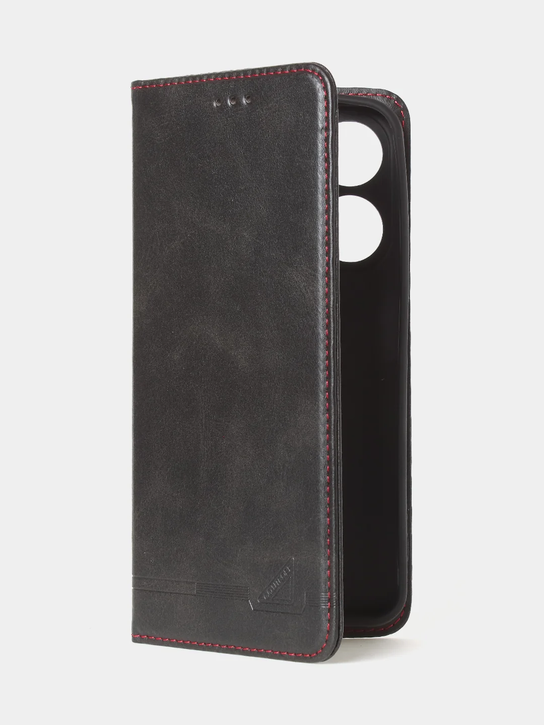 Черный чехол-книжка GQ для Tecno Spark 10 / Tecno Spark 10C из искусственной кожи