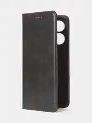 Черный чехол-книжка GQ для Tecno Spark 10 / Tecno Spark 10C из искусственной кожи