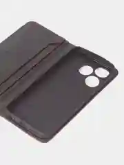 Черный чехол-книжка GQ для Tecno Spark 10 / Tecno Spark 10C из искусственной кожи