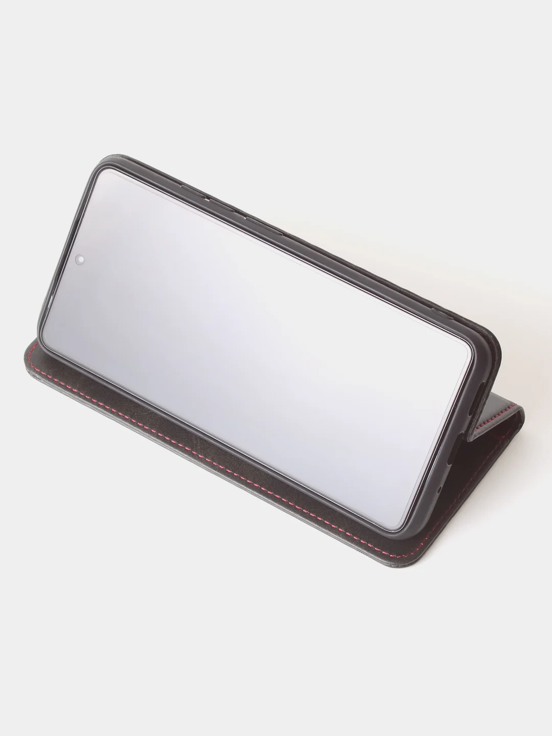 Черный чехол-книжка GQ для Tecno Spark 10 / Tecno Spark 10C из искусственной кожи