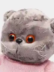 Розовый мягкая игрушка "Кот Басик", 40 см