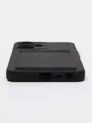 Черный силиконовый чехол для Realme 10T (Реалми 10Т), с карманом для карт