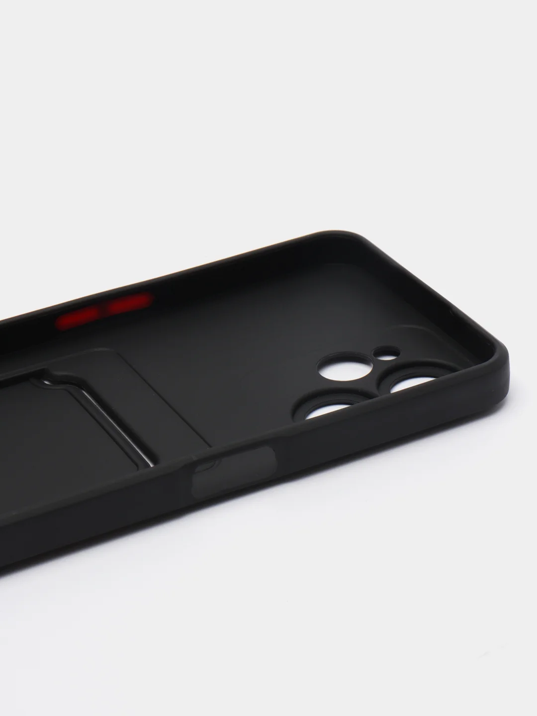 Черный силиконовый чехол для Realme 10T (Реалми 10Т), с карманом для карт