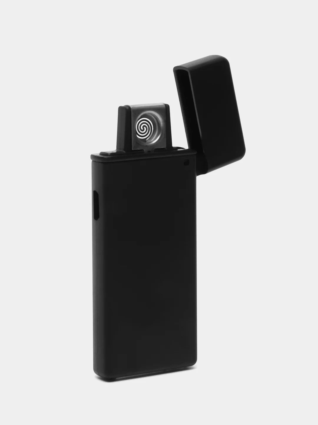 Черный электронная зажигалка USB сенсорная, ветрозащитная, спиральная, без огня (электрическая)