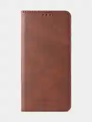 Коричневый чехол-книжка GQ для Tecno Spark GO (2023) / Tecno Pop 7 / Tecno Pop 7 Pro из кожи
