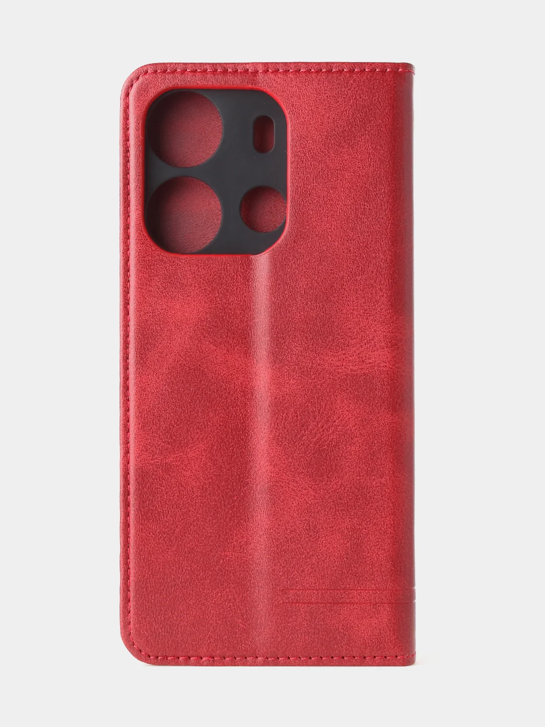 Красный чехол-книжка GQ для Tecno Spark GO (2023) / Tecno Pop 7 / Tecno Pop 7 Pro из кожи