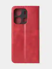 Красный чехол-книжка GQ для Tecno Spark GO (2023) / Tecno Pop 7 / Tecno Pop 7 Pro из кожи