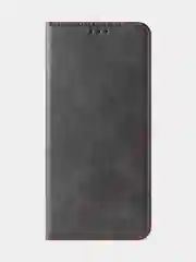 Черный чехол-книжка GQ для Tecno Spark GO (2023) / Tecno Pop 7 / Tecno Pop 7 Pro из кожи