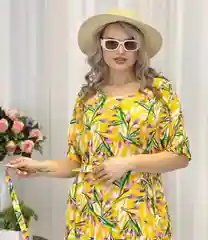 Желтый платье женское больших размеров