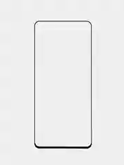 Прозрачный защитное стекло BROSCORP для Realme C55 с олеофобным покрытием и черной рамкой