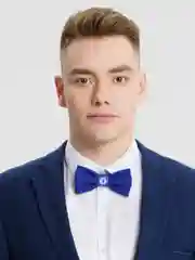 Синий галстук-бабочка "Болельщик из Англии"